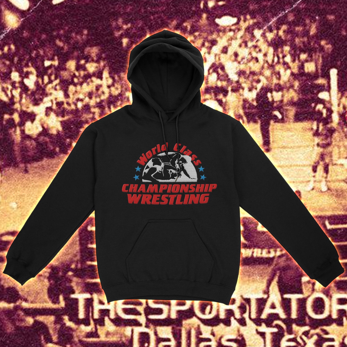 WCCW EMBROIDERED LOGO HOODIE