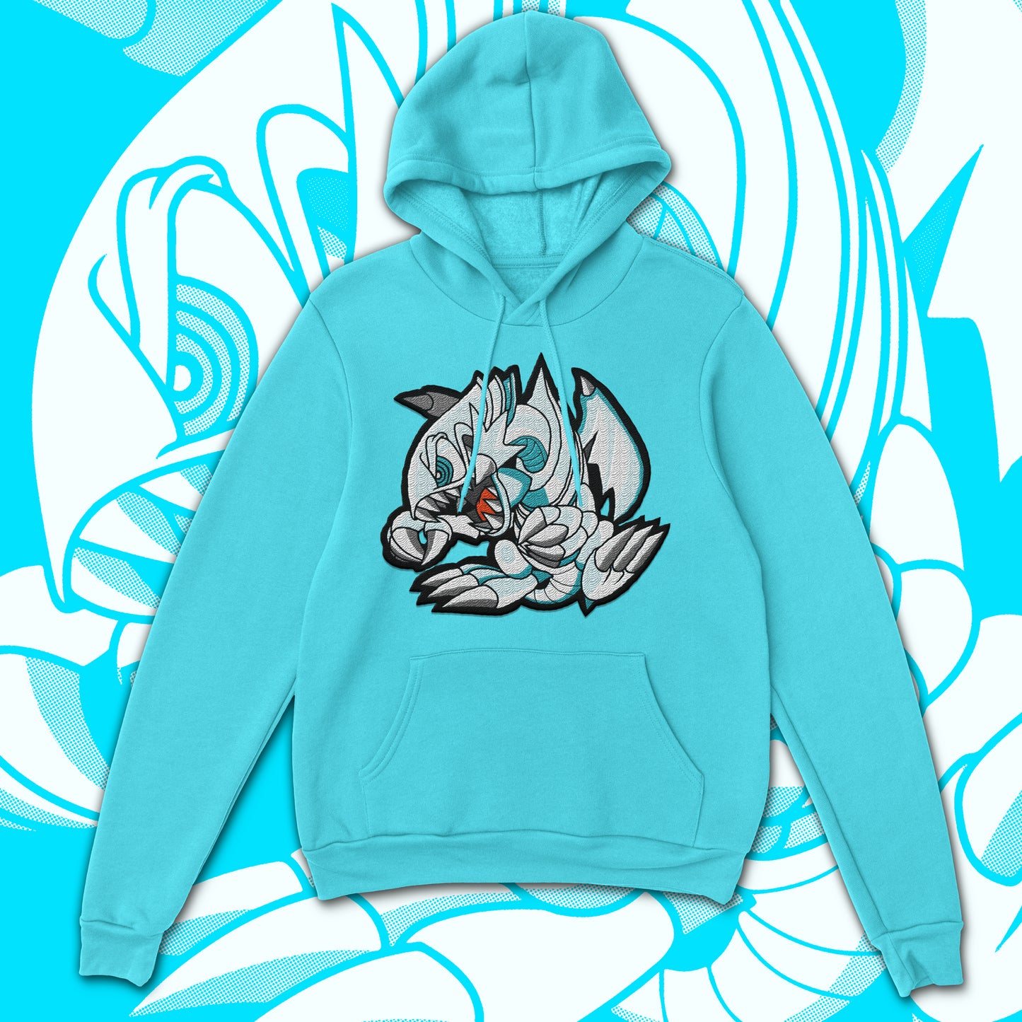 TOON DRAGON 100% STITCHED/EMBROIDERED HOODIE