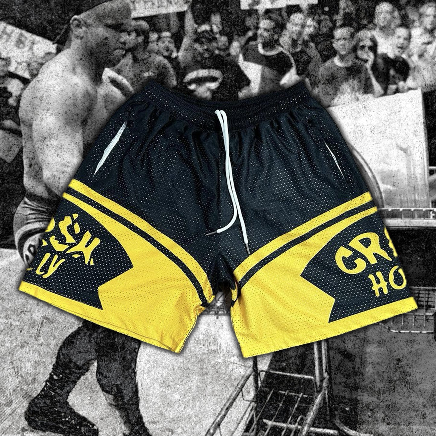 CRASH YELLOW/BLACK SHORTS