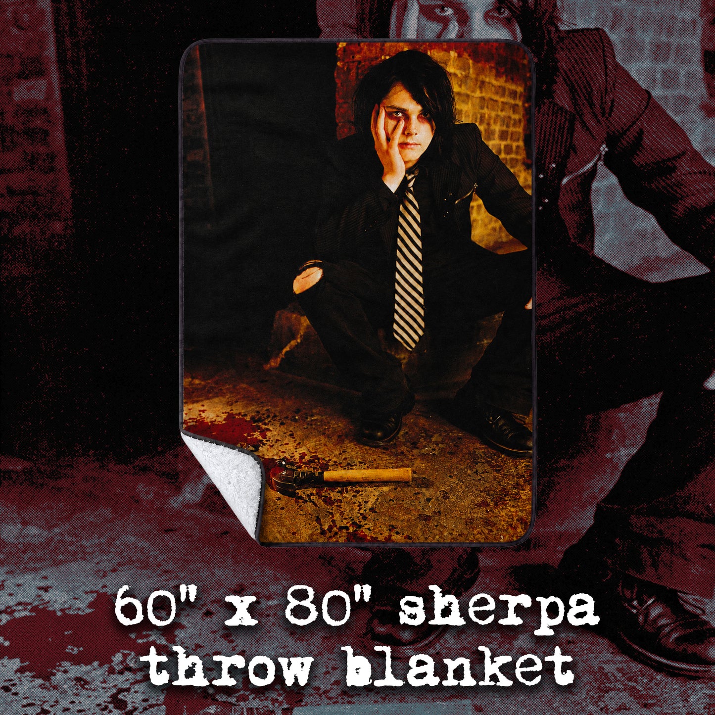 HAMMER 60" X 80" FLEECE THROW BLANKET