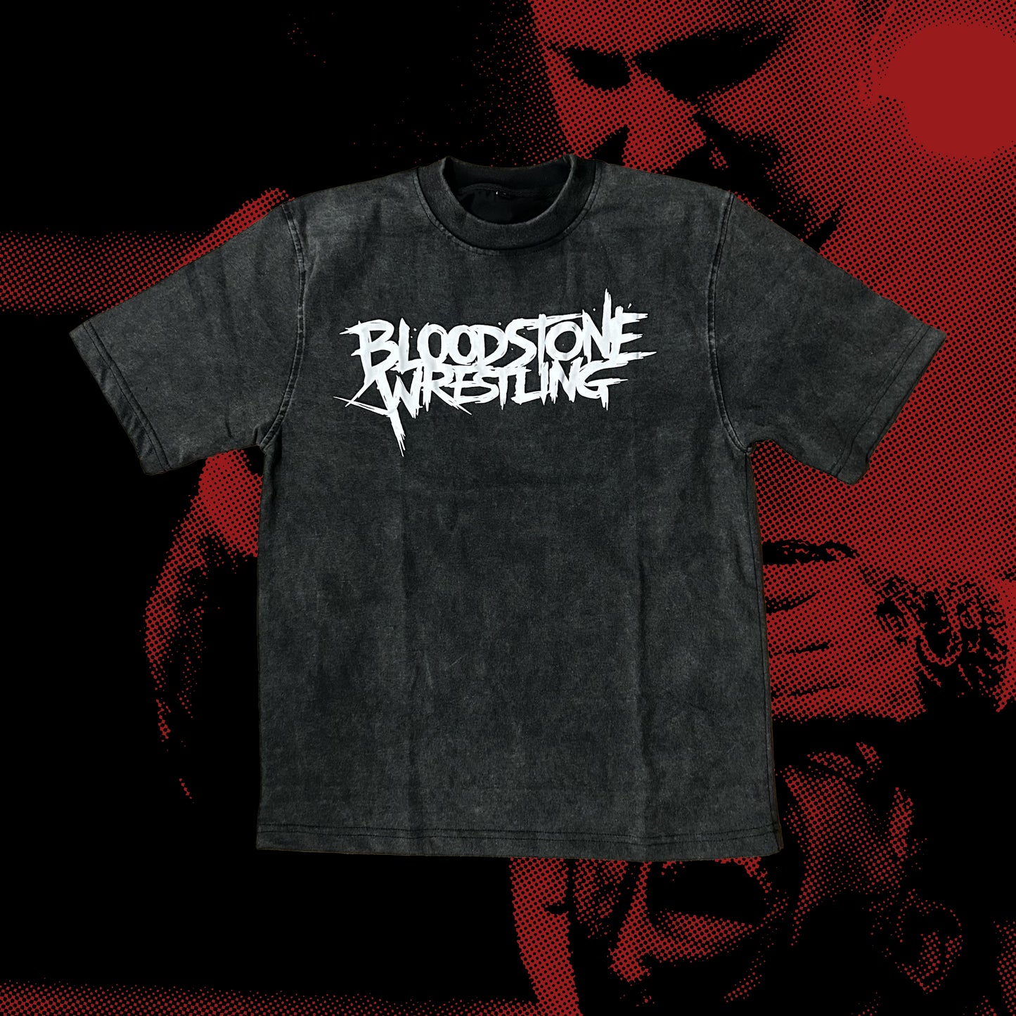 BLOODSTONE ACID WASH PARADE LOGO T-SHIRT
