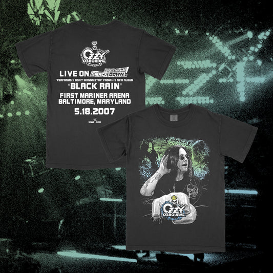 BLACK RAIN LIVE ON SMACKDOWN T-SHIRT *PRE-ORDER*