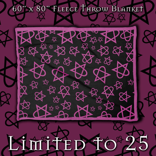 HEARTS ;) 60" X 80" FLEECE THROW BLANKET *PRE-ORDER*